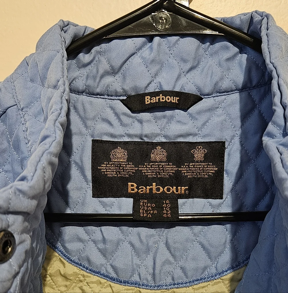 Barbour Fulbourn Gilet Vest In Light Baby Blue - Picture 2 of 5